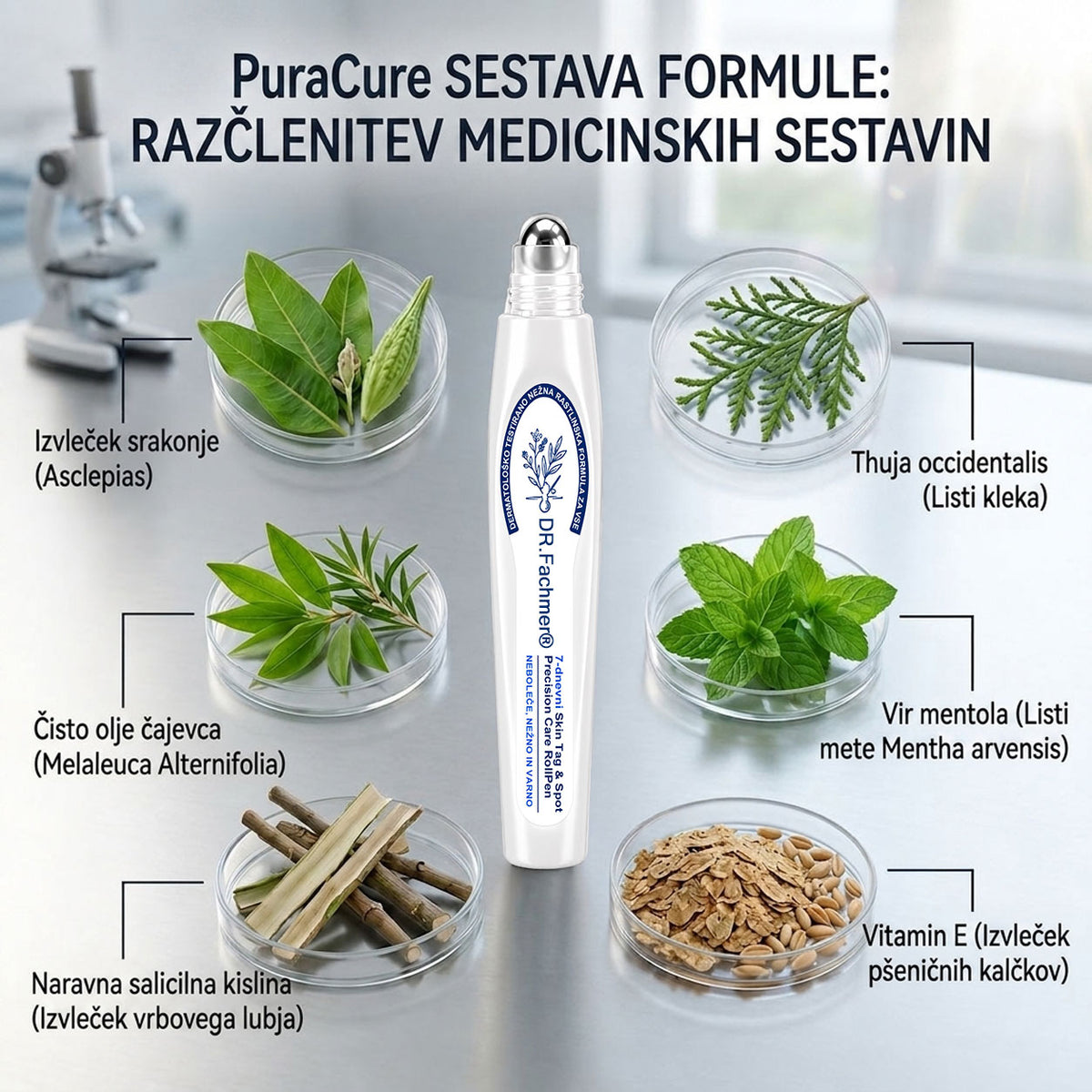 🌿DR.Fachmer®👩‍⚕️ Rezultati so vidni že v 7 dneh! Valjček za odstranjevanje bradavic in drugih kožnih težav | Neboleče in minimalno razmaže. 🌿