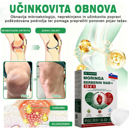 🌿DR.Fachmer® Moringa Berberine NAD+ 15-v-1 obliž z nano-mikroiglami | Nova generacija nege telesa z napredno nano formulo 🌿