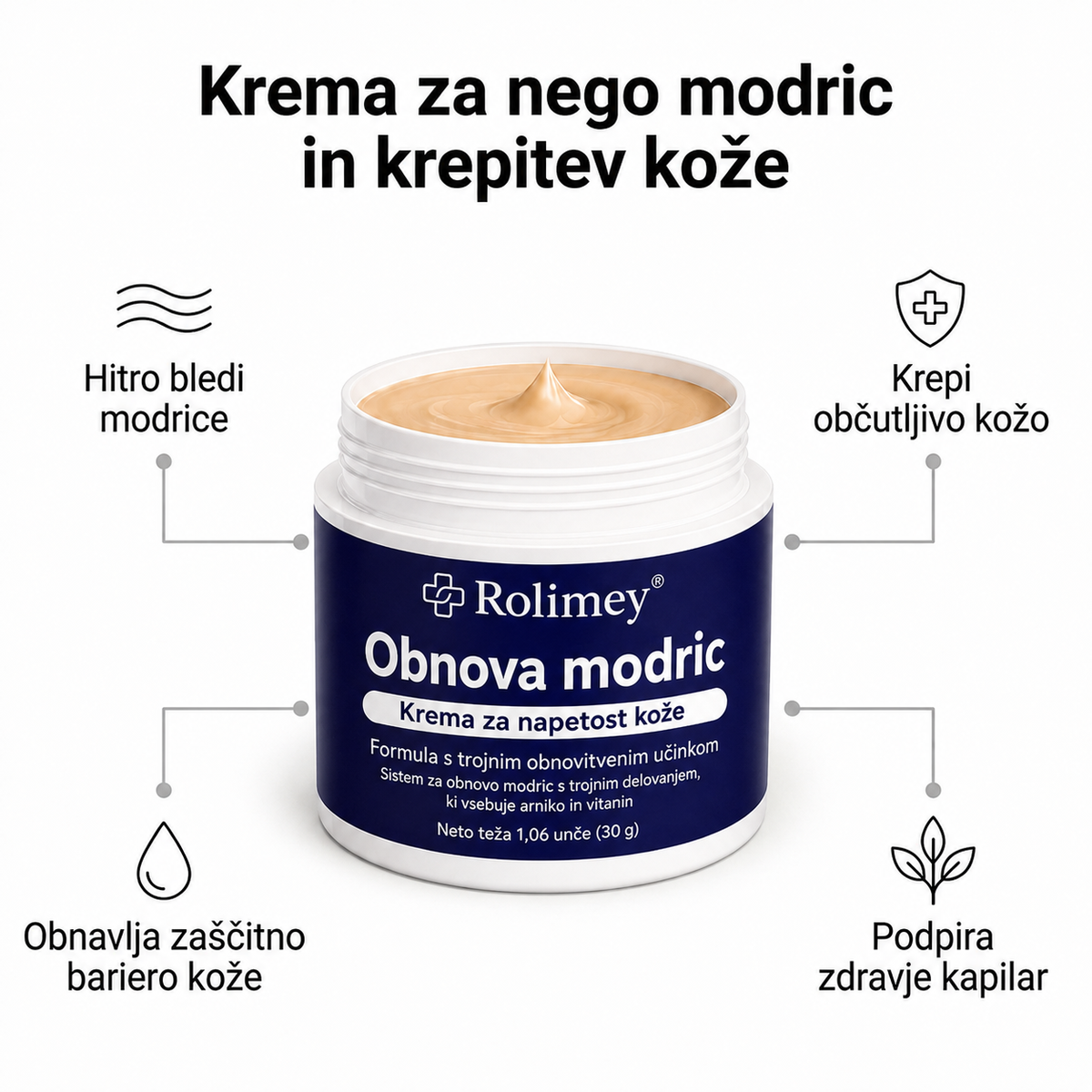 🏆100K+ PRODAJ 💁‍♀️ – Rolimey® Krema za obnovo modric in krepitev kože
