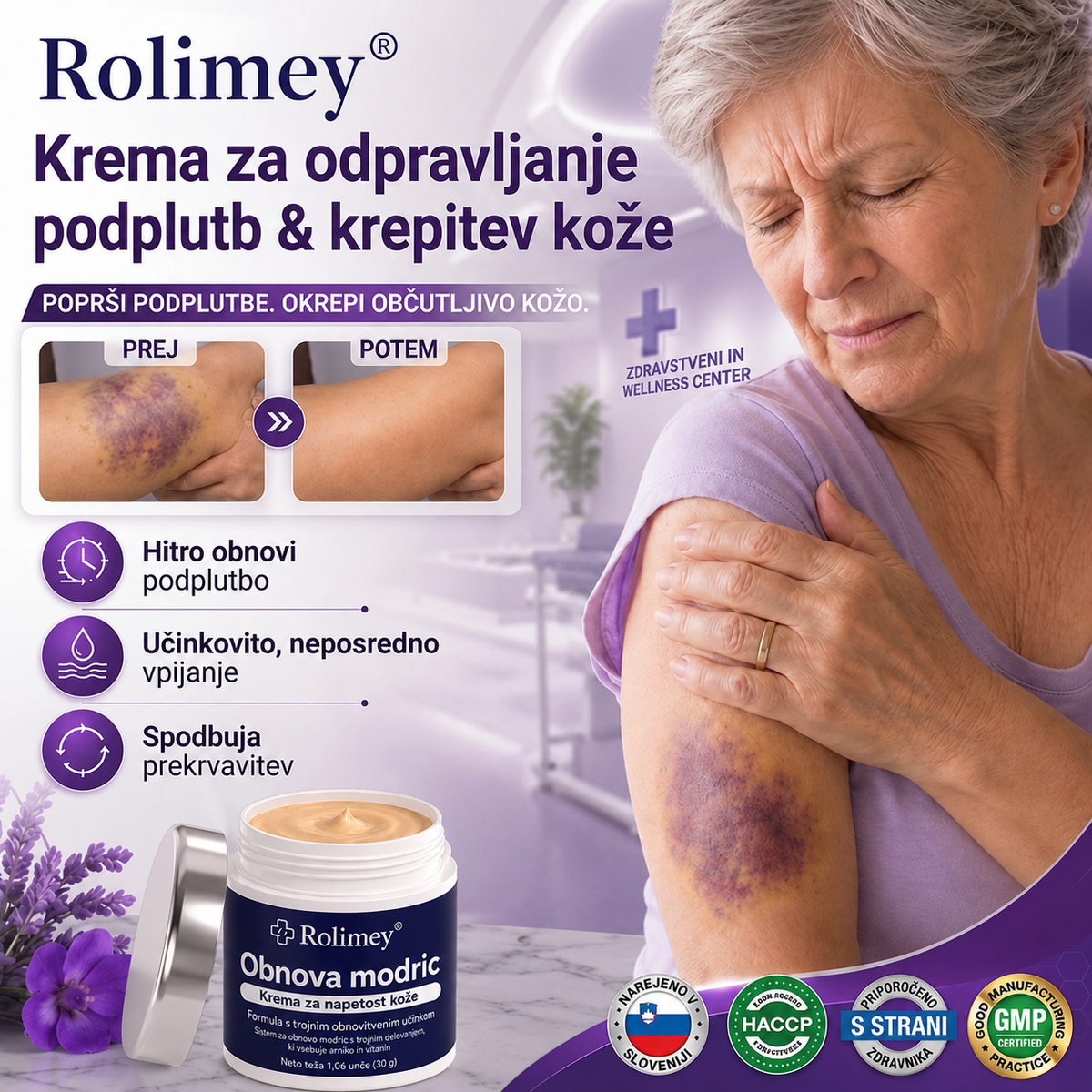 🏆100K+ PRODAJ 💁‍♀️ – Rolimey® Krema za obnovo modric in krepitev kože