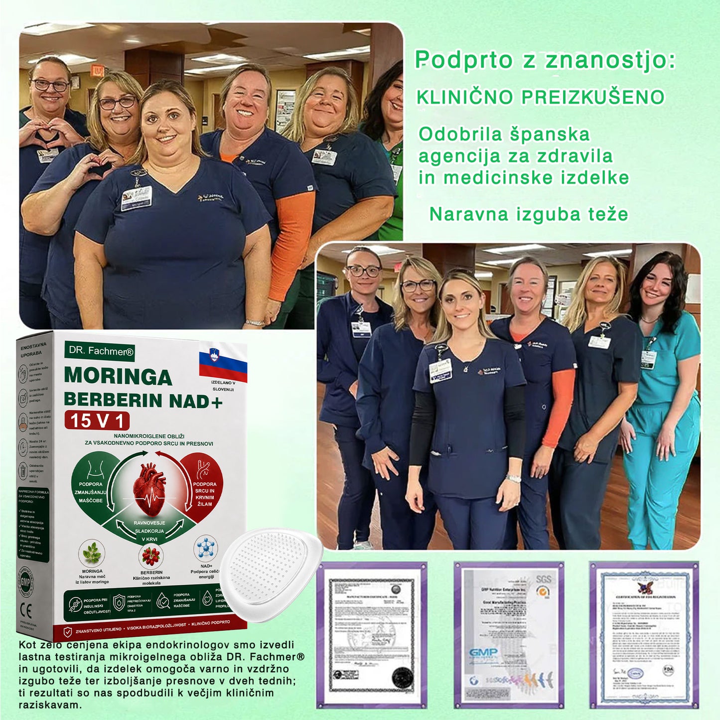 🌿DR.Fachmer® Moringa Berberine NAD+ 15-v-1 obliž z nano-mikroiglami | Nova generacija nege telesa z napredno nano formulo 🌿