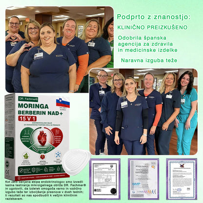 🌿DR.Fachmer® Moringa Berberine NAD+ 15-v-1 obliž z nano-mikroiglami | Nova generacija nege telesa z napredno nano formulo 🌿