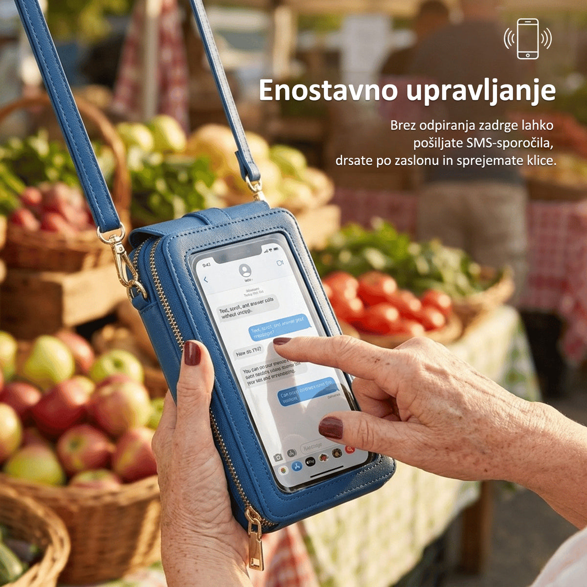🔥 Zadnje 3 Ure: 50 % POPUST Na Remifa® 2026 Modno Minimalistično Elegantno Žensko Torbico Za Telefon Z Zaslonom Na Dotik