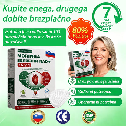 🌿DR.Fachmer® Moringa Berberine NAD+ 15-v-1 obliž z nano-mikroiglami | Nova generacija nege telesa z napredno nano formulo 🌿