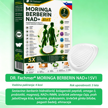 💎DR.Fachmer® Moringa Berberine NAD+ 15-v-1 obliž z nano-mikroiglami | Nova generacija nege telesa z napredno nano formulo