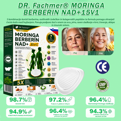 💎DR.Fachmer® Moringa Berberine NAD+ 15-v-1 obliž z nano-mikroiglami | Nova generacija nege telesa z napredno nano formulo