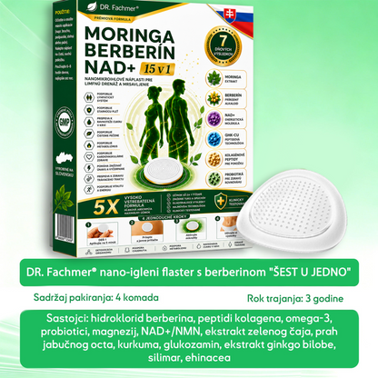 👍DR.Fachmer® Moringa Berberine NAD+ 15-v-1 obliž z nano-mikroiglami | Nova generacija nege telesa z napredno nano formulo👍