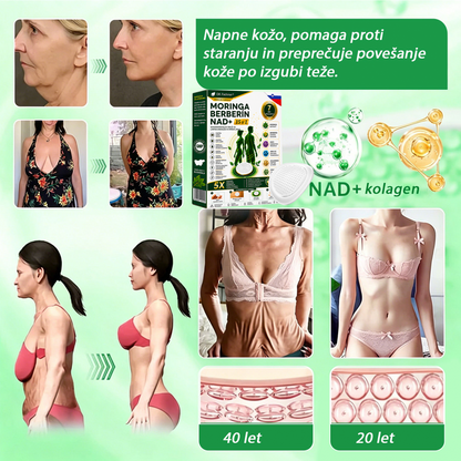 💎DR.Fachmer® Moringa Berberine NAD+ 15-v-1 obliž z nano-mikroiglami | Nova generacija nege telesa z napredno nano formulo
