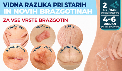 Dr.Fachmer® 🏠 Bio-regenerativni mikroiglični obliž za brazgotine – silikonska nega brazgotin z obnovitvenimi proteini