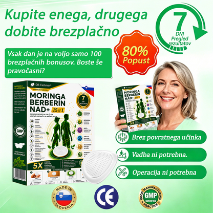 💎DR.Fachmer® Moringa Berberine NAD+ 15-v-1 obliž z nano-mikroiglami | Nova generacija nege telesa z napredno nano formulo