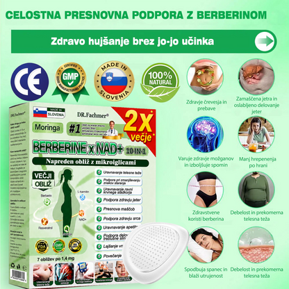 💥DR.Fachmer® Moringa Berberine NAD+ 15-v-1 obliž z nano-mikroiglami | Nova generacija nege telesa z napredno nano formulo 💥