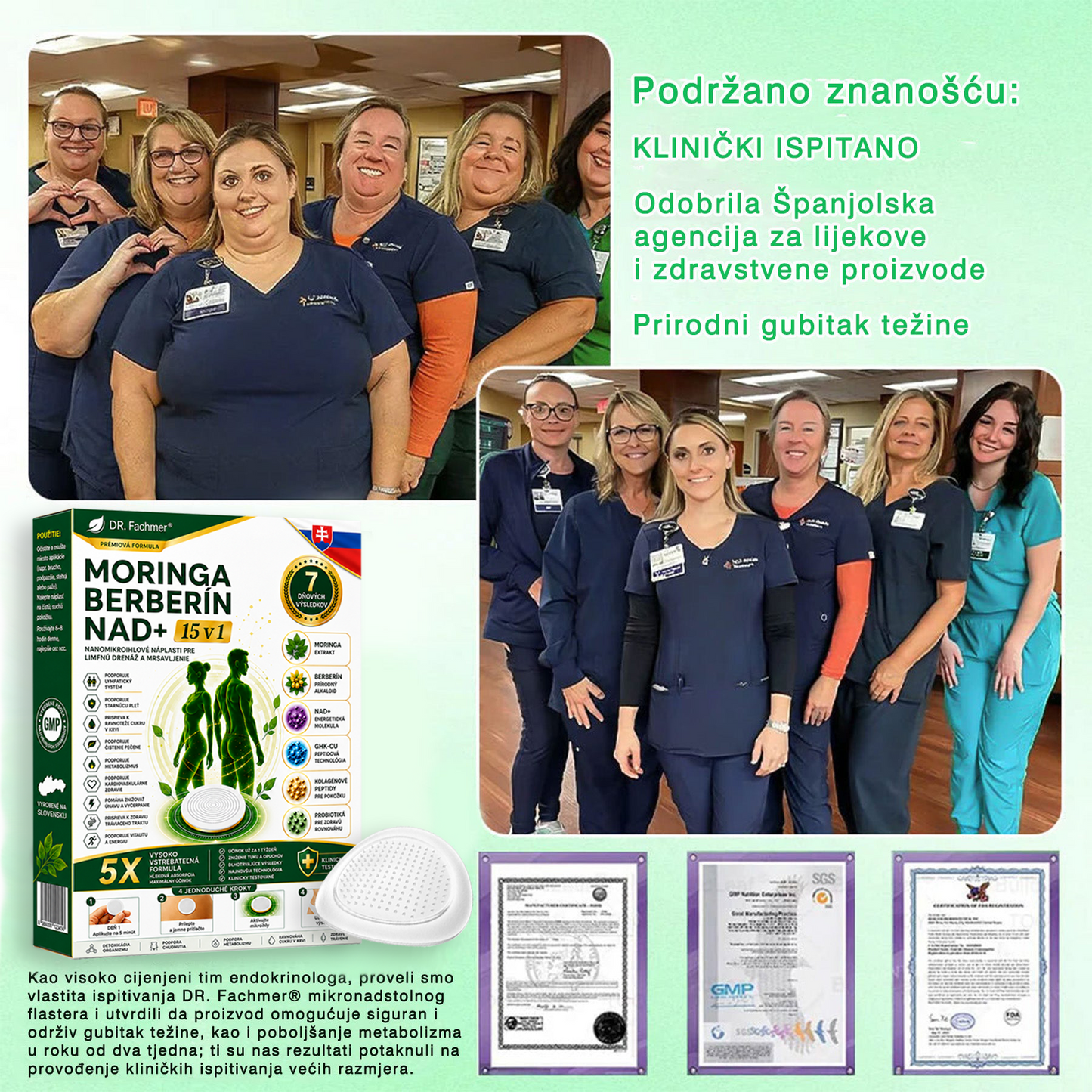 👍DR.Fachmer® Moringa Berberine NAD+ 15-v-1 obliž z nano-mikroiglami | Nova generacija nege telesa z napredno nano formulo👍