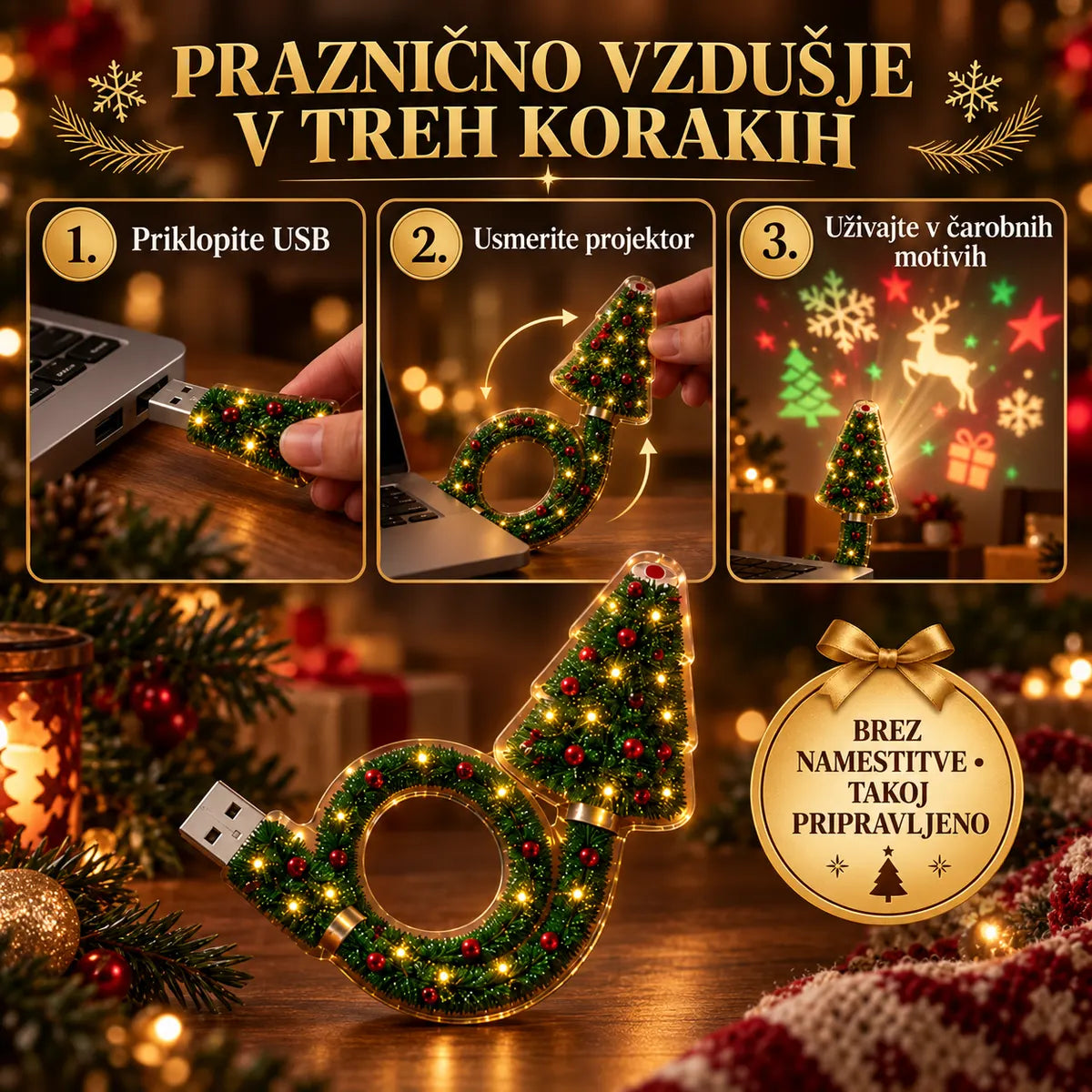 DARILO, KI PRIŽGE PRAZNIČNO ČAROBNOST
