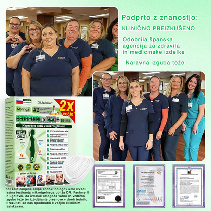 💥DR.Fachmer® Moringa Berberine NAD+ 15-v-1 obliž z nano-mikroiglami | Nova generacija nege telesa z napredno nano formulo 💥