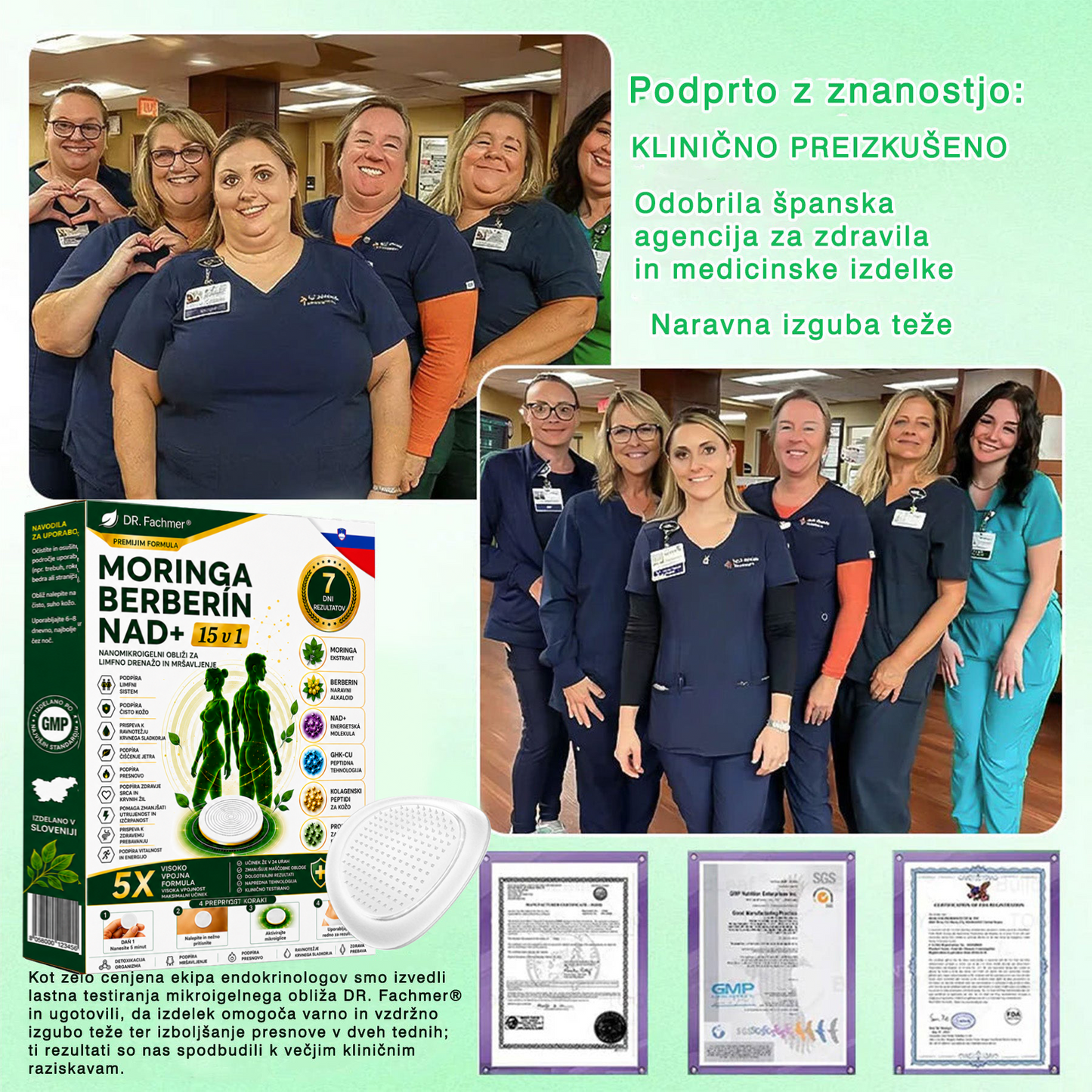 💎DR.Fachmer® Moringa Berberine NAD+ 15-v-1 obliž z nano-mikroiglami | Nova generacija nege telesa z napredno nano formulo