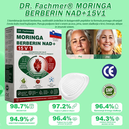 🌿DR.Fachmer® Moringa Berberine NAD+ 15-v-1 obliž z nano-mikroiglami | Nova generacija nege telesa z napredno nano formulo 🌿