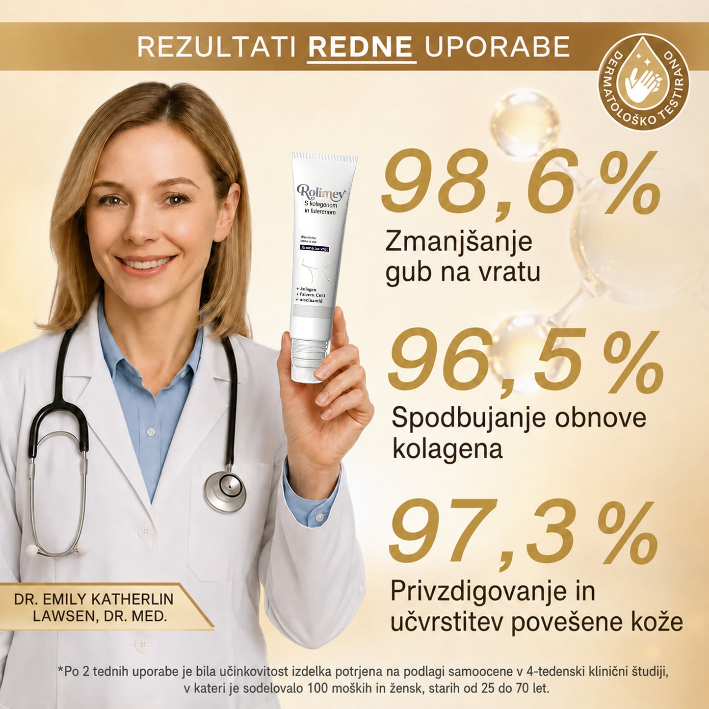 🤍Rolimey® Collagen Fullerene Cream, Rolimey kolagenska krema s kolagenskimi peptidi, nova krema za učvrstitev in lifting 2026 za ohlapno kožo, gube in napenjanje kože, primerna za vse tipe kože