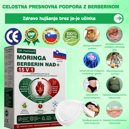 🌿DR.Fachmer® Moringa Berberine NAD+ 15-v-1 obliž z nano-mikroiglami | Nova generacija nege telesa z napredno nano formulo 🌿