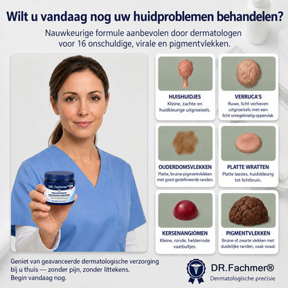 🥇❤️ DR.Fachmer® Napredna Korektivna Krema za Kožne Izrastke, Madeže in Pigmentne Nepravilnosti – 7 Dni Brez Bolečin in Brez Brazgotin – Napredna Nega Kožnih Nepravilnosti